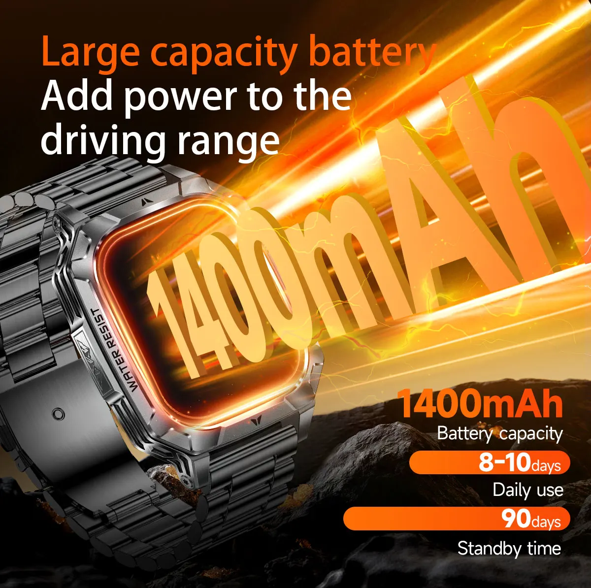 2026년 신형 내장 1400mAh 초대형 배터리 남성 - Smartwatch Custom 리뷰 및 가격