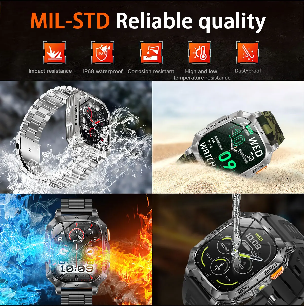 2026년 신형 내장 1400mAh 초대형 배터리 남성 - Smartwatch Custom 리뷰 및 가격