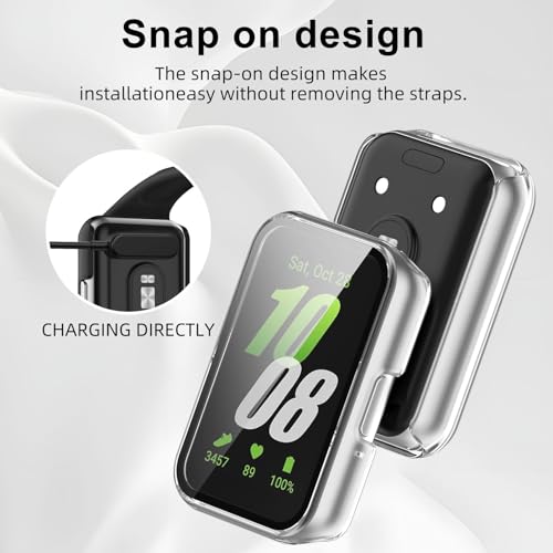 삼성 갤럭시 핏 3용 유리+케이스 하드 범퍼 쉘 스마트 - Samsung Smartwatch Accessories 리뷰 및 가격