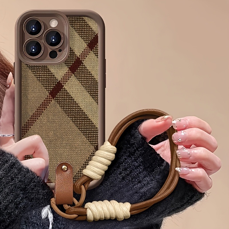 브라운 스트라이프 랜야드 스트랩 로프 폰 케이스 삼성  - Samsung Galaxy S24 리뷰 및 가격